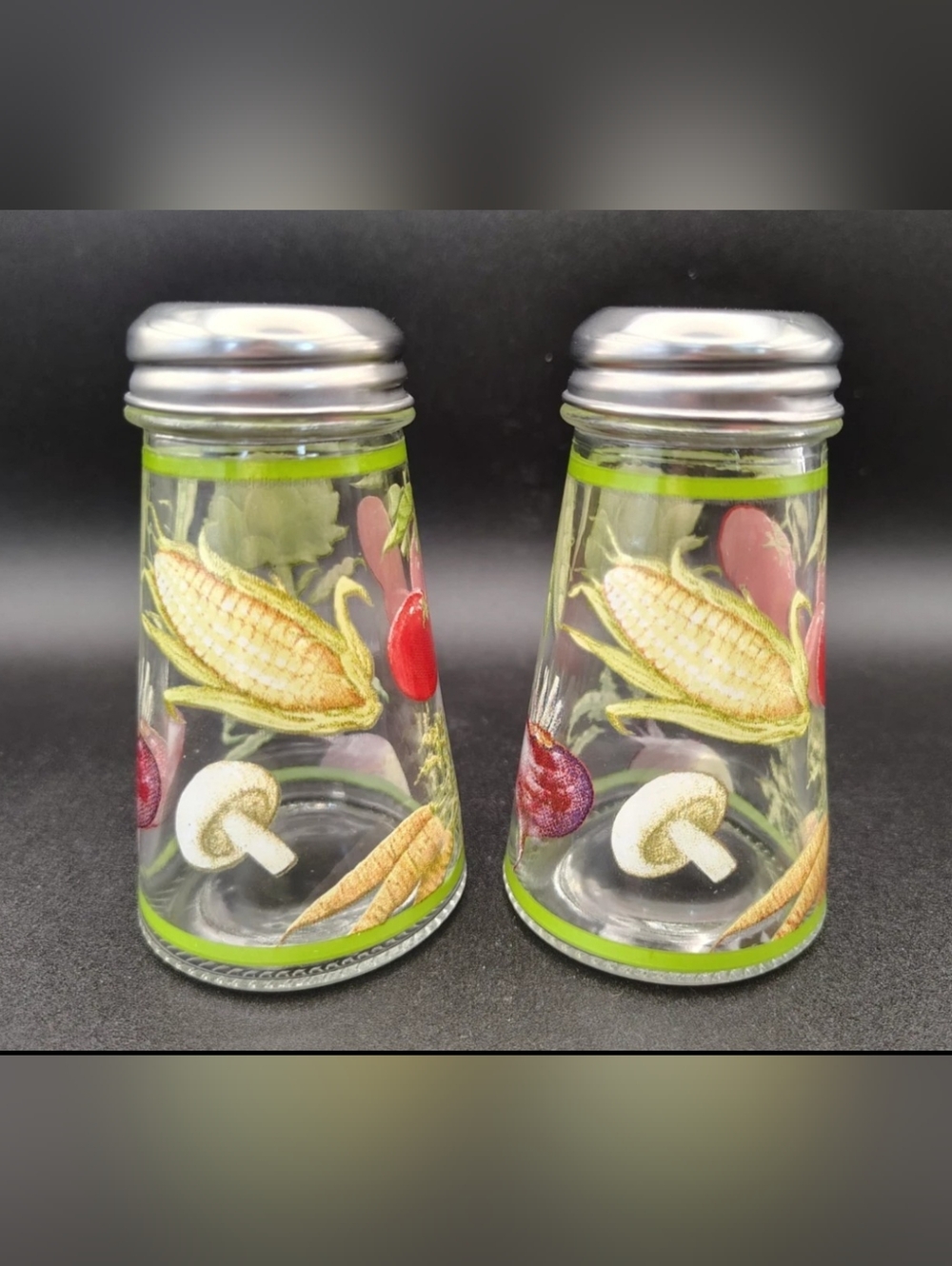 Mushrooms & Garden Veggies Salt & Pepper Shakers